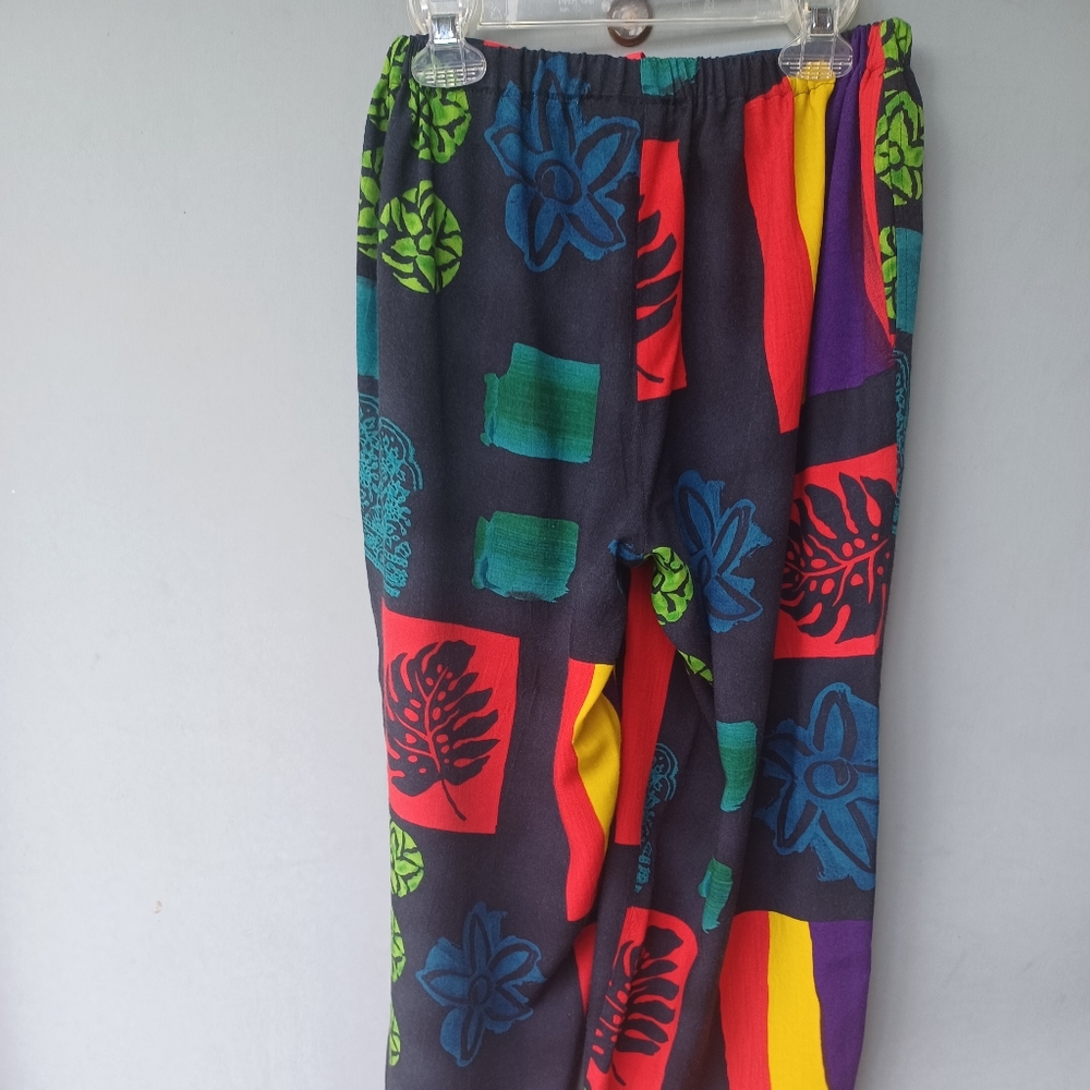 Vintage Jam's World 2 piece multi color pantsuit S. - Picture 11 of 12